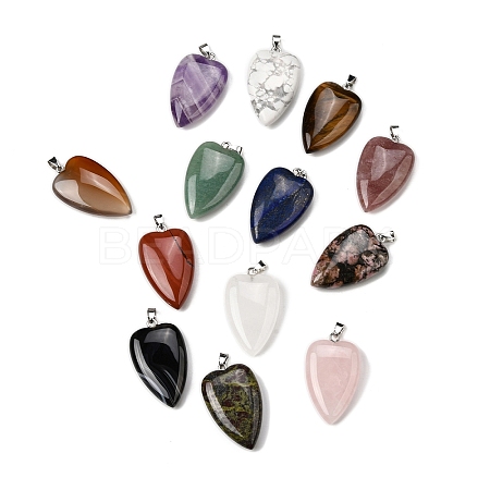 Natural Mixed Stone Pendants G-F820-04P-1