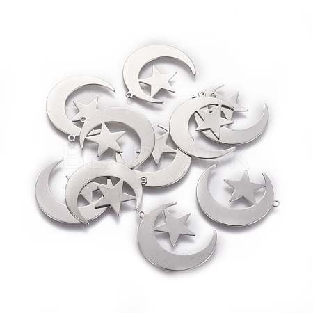 Tarnish Resistant 201 Stainless Steel Pendants STAS-L234-119P-1