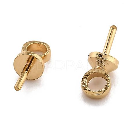 Brass Cup Pearl Peg Bails Pin Pendants KK-H759-31A-G-1