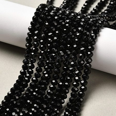 Dyed Natural Malaysia Jade Rondelle Beads Strands G-E316-2x4mm-08-1