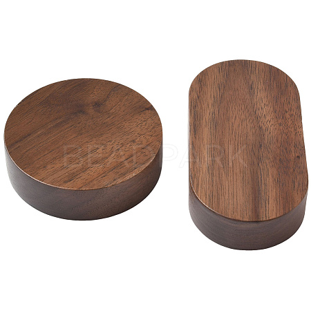 2Pcs 2 Styles Walnut Wood Chassis ODIS-BBC0001-02-1
