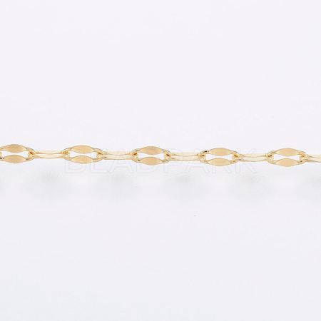 3.28 Feet Handmade Ion Plating(IP) 304 Stainless Steel Dapped Chains X-CHS-H007-62G-1