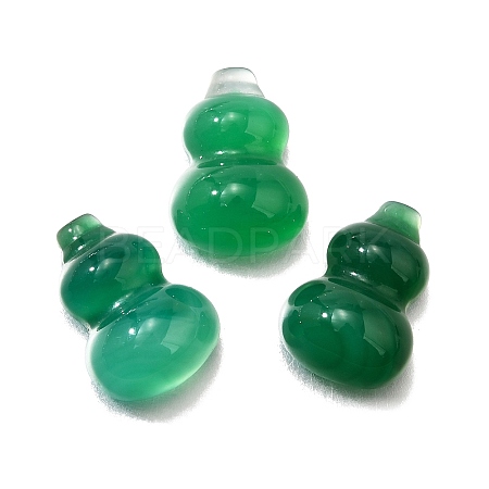 Natural Green Onyx Agate Cabochons G-Q018-01E-1