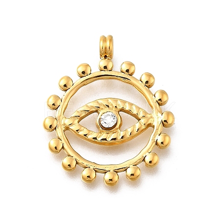 304 Stainless Steel Pendants STAS-R159-56G-01-1