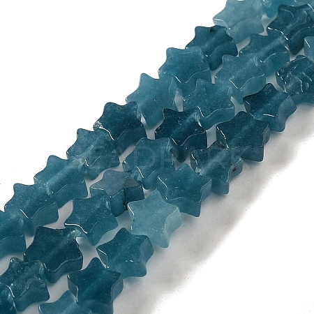 Dyed Natural Aquamarine Beads Strands G-G085-B29-02-1