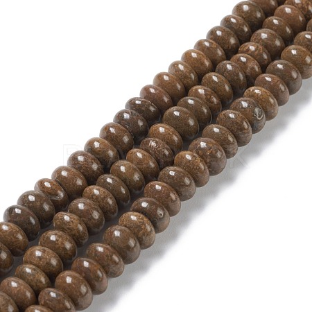Natural Fossil Coral Beads Strands G-H269-04-1