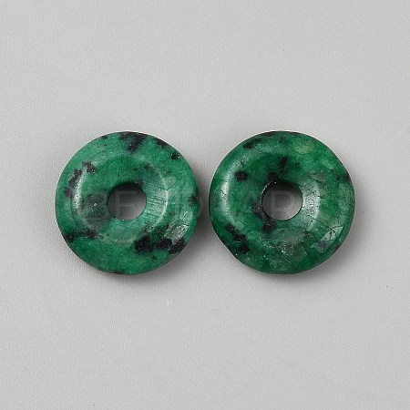Natural Green Sesame Jasper Pendants G-WH0016-53D-1
