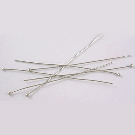 Platinum Plated DIY Jewelry Brass Ball Head Pins for Most Unique Necklace Design X-RP0.5X30mm-1