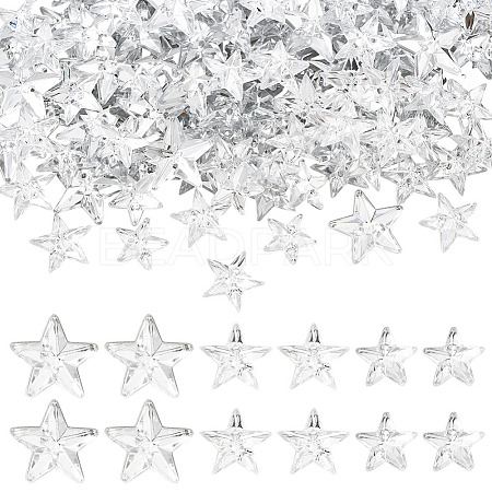 300Pcs 3 Styles Acrylic Cabochons OACR-SP0001-97-1