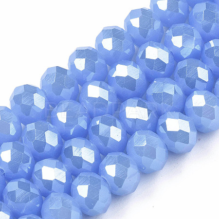 Electroplate Glass Beads Strands EGLA-A034-J3mm-A02-1