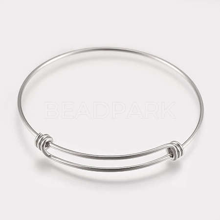 Tarnish Resistant 304 Stainless Steel Expandable Bangles LS-STAS-K182-20P-1