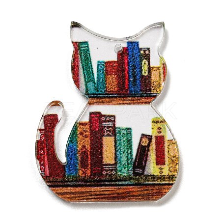 School Theme Acrylic Pendants OACR-A026-06B-1