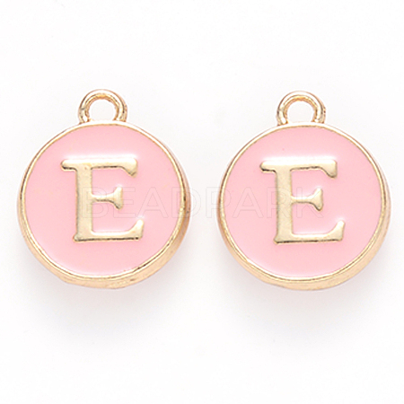 Golden Plated Alloy Enamel Charms X-ENAM-S118-07E-1