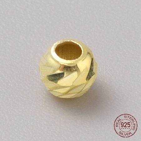 Sterling Silver Bead STER-WH0019-08B-G-1
