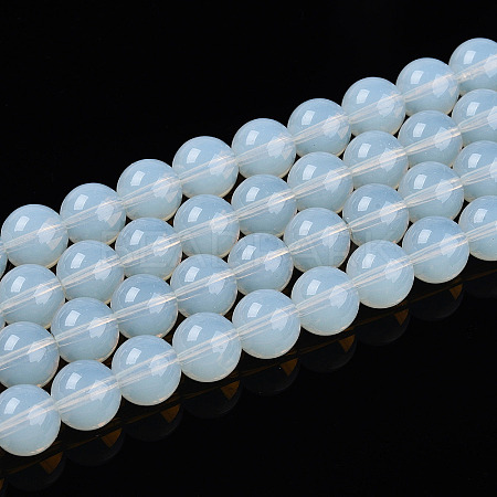 Transparent Glass Beads Strands GLAA-T032-T10mm-14-1