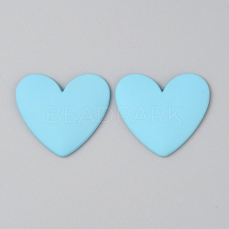 Opaque Resin Cabochons RESI-WH0041-03F-1