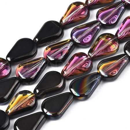 Electroplate Glass Beads Strands EGLA-S188-15-C01-1