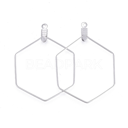 Tarnish Resistant 304 Stainless Steel Wire Pendants STAS-L238-075P-1