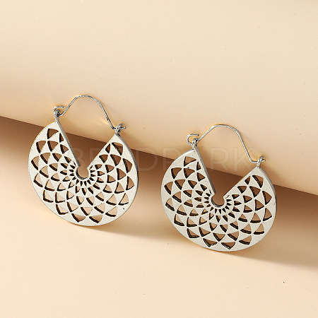 Alloy Hoop Earrings FS-WG0F541-07-1