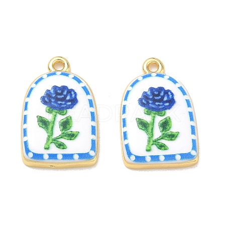 Printed Brass Pendants KK-CBAF9BC-07G-06-1