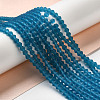 Imitate Austrian Crystal Frosted Glass Beads Strands GLAA-F029-TM2mm-B01-4