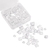 150Pcs 3 Styles Transparent Glass Square Cabochons GGLA-SZ0001-31-7