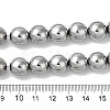 Electroplated Synthetic Magnetic Hematite Beads Strands G-I364-K01-05-4