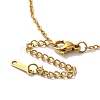 PVD Vacuum Plating 201 Stainless Steel Necklaces NJEW-H033-01G-J-3