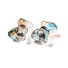 Transparent Spray Painted Glass Beads GLAA-I050-11C-2