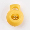 Plastic Iron Spring Cord Locks LS-X-FIND-WH0017-10-1