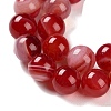 Natural Striped Agate/Banded Agate Beads Strands G-Z060-A01-C19-4
