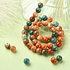 Synthetic Ocean White Jade Round Beads Strands G-YW0001-42C-5