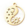 201 Stainless Steel Pendants STAS-G258-05G-2