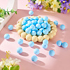 50Pcs Food Grade Eco-Friendly Silicone Beads SIL-TADJ0001-03J-5