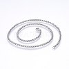 Non-Tarnish 304 Stainless Steel Wheat Chain Necklaces NJEW-F227-05P-04-1