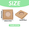 Square Kraft Paper Jewelry Storage Boxes CON-TAC0001-04A-3