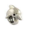 Tibetan Style Alloy Dolphin European Beads LS-X-TIBEB-7982-AS-RS-2