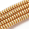 Electroplate Non-magnetic Synthetic Hematite Bead Strands G-Q465-11KC-1