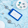8Pcs 8 Styles Alloy Rhinestone Snap Buttons FIND-NB0006-36-4
