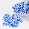DIY Craft Beads 8/0 Opaque Colors Lustered Round Glass Seed Beads X-SEED-A012-3mm-123B-1
