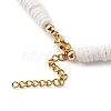 Natural White Shell Beaded Necklaces NJEW-JN03324-2
