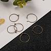 Brass Wine Glass Charm Rings LS-EC067-2AB-NF-5