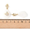 Brass Micro Pave Cubic Zirconia Dangle Earrings EJEW-JE07442-5