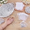30Pcs Alloy & White Round ABS Imitation Pearl Jesus Cross Virgin Pendant Rosary Bead Necklaces NJEW-WA0001-03-3