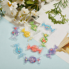 30Pcs 6 Color Plastic with Resin and Polymer Clay Accessories KY-CJ0001-35-6