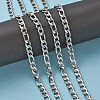 304 Stainless Steel Figaro Chains CHS-K001-32-7mm-5