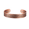 Tree of Life Pattern Alloy Magnetic Cuff Bangles for Men FS-WG37AAB-01-3