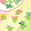 12Pcs 6 Styles Opaque Resin Decoden Cabochons RESI-FS0001-68-8