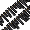 Natural Shungite Beads Strands G-F829-A06-01-1
