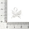 925 Sterling Silver Pave Clear Cubic Zirconia Hollow Butterfly Pendants STER-S013-03S-3